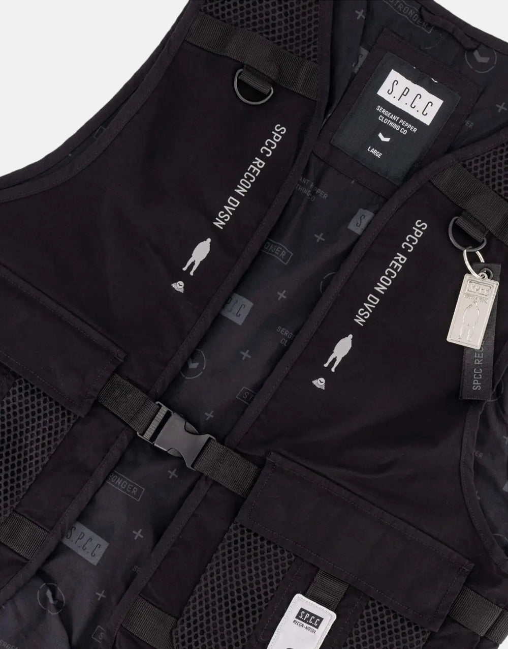 SPCC Recon Nocturne Black Sleeveless Jacket - Subwear