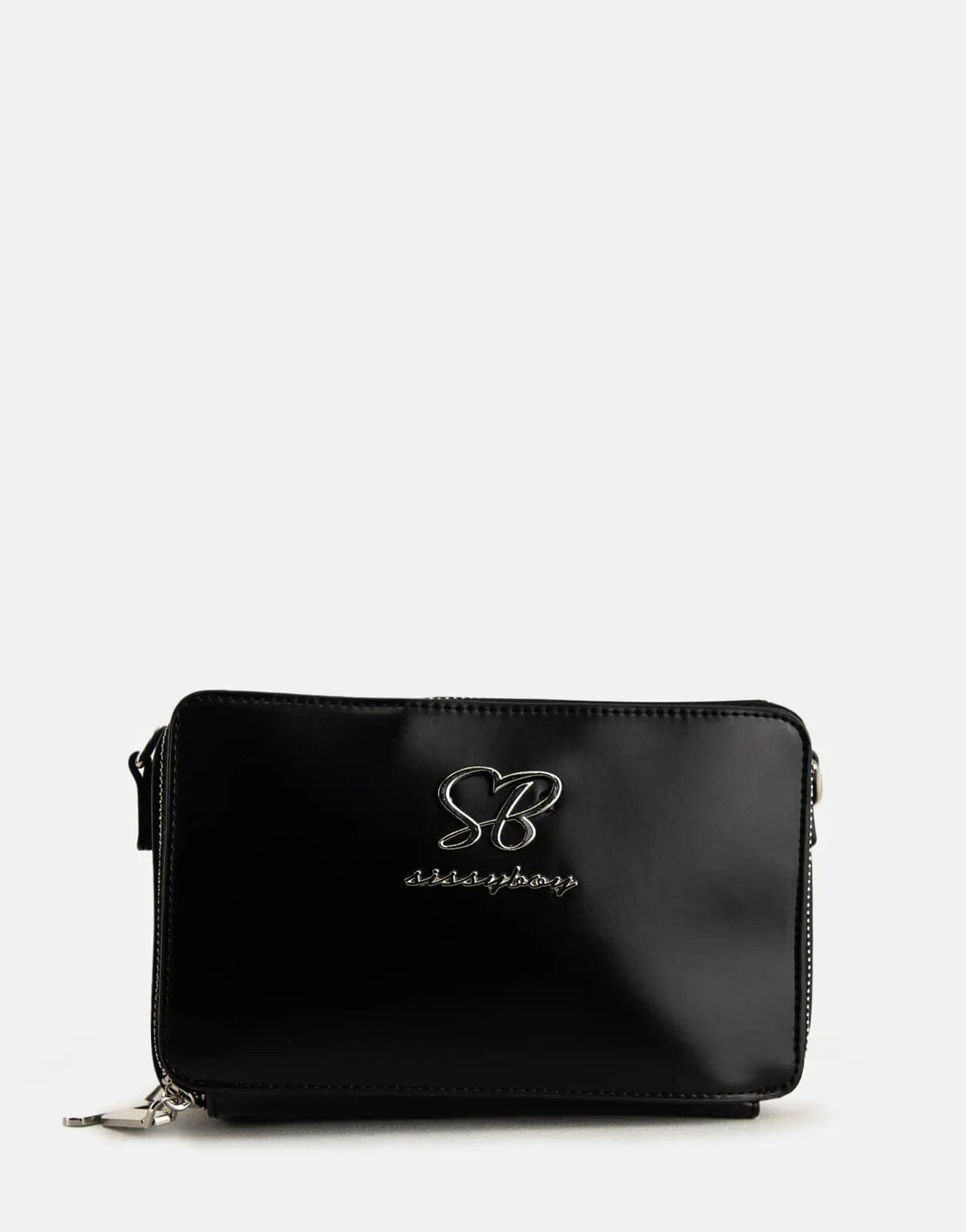 Sissy Boy Double Zip Black Crossbody Bag - Subwear