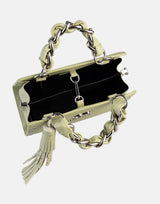 Sissy Boy Chain Detail Small Tote Pale Green Bag - Subwear