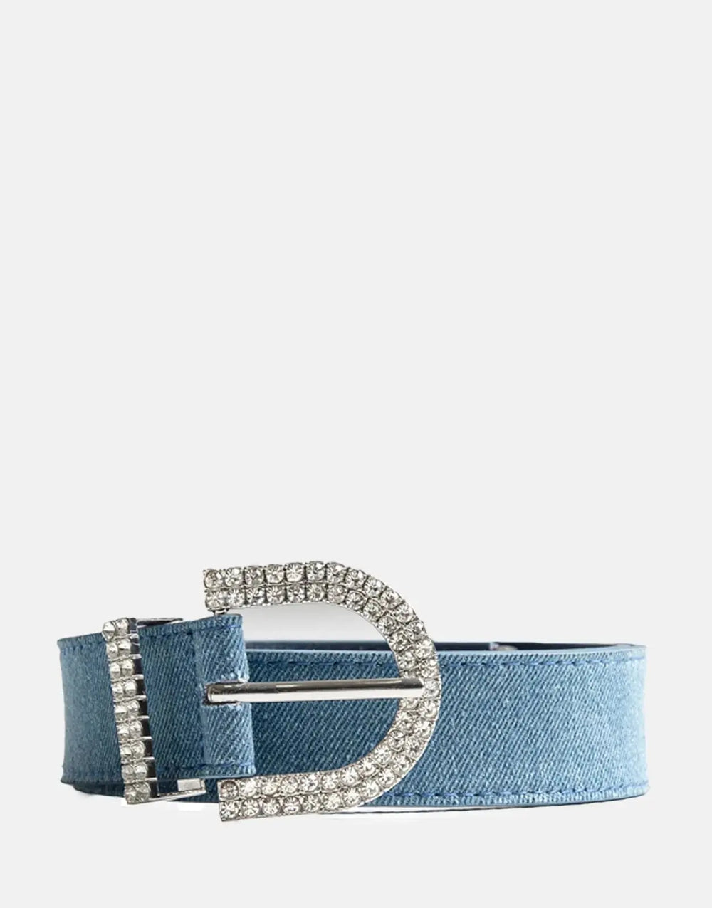 Sissy Boy Denim Diamante Belt Blue - Subwear