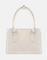 Sissy Boy Gold Detail Cream Small Tote Patent Bag - Subwear