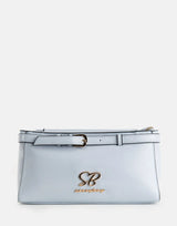 Sissy Boy Gold Trip Strap Detail Blue Shoulder Bag - Subwear