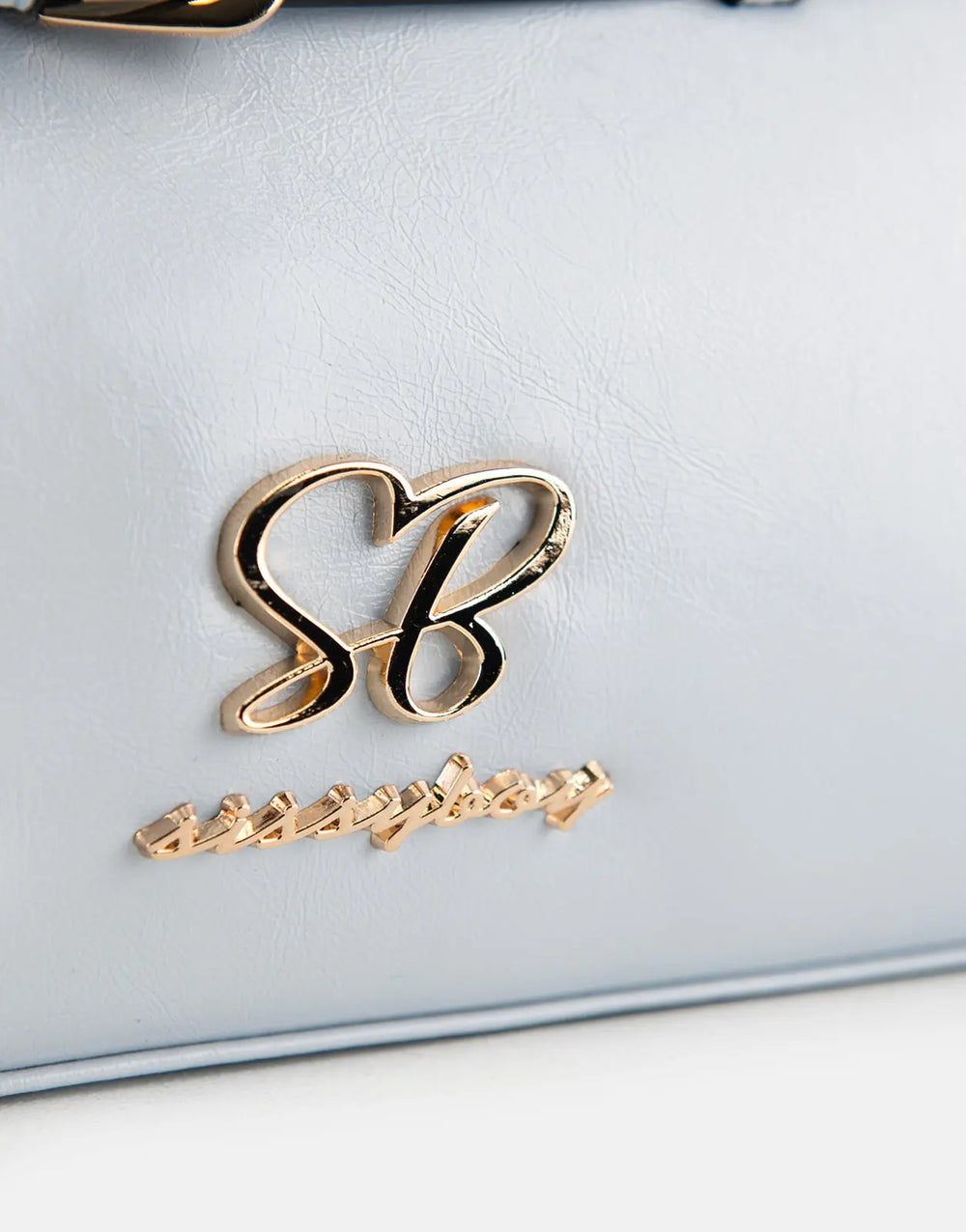 Sissy Boy Gold Trip Strap Detail Blue Shoulder Bag - Subwear