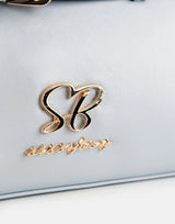 Sissy Boy Gold Trip Strap Detail Blue Shoulder Bag - Subwear