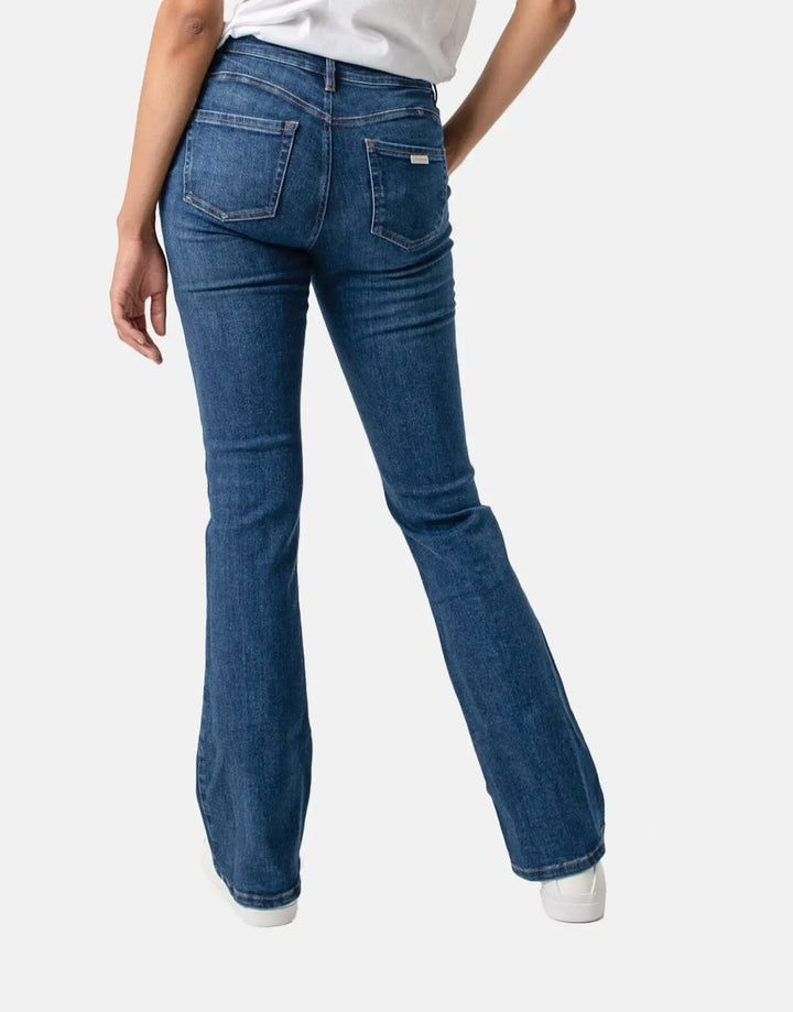 Sissy Boy Mid Waist Bootleg Jeans Med Vintage - Subwear