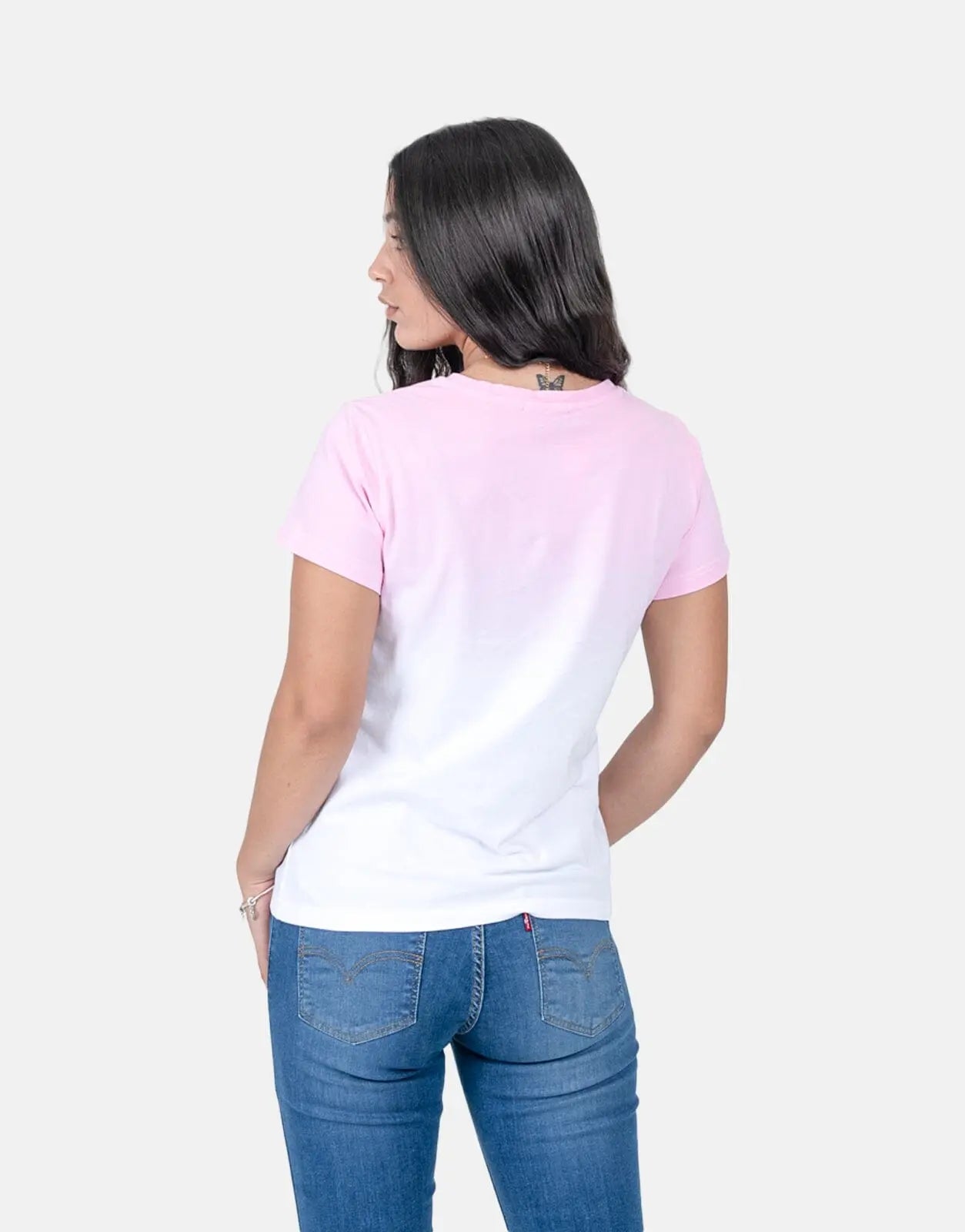 Sissy Boy Regular Fit Tie Dye Bling T-Shirt Pink/White - Subwear