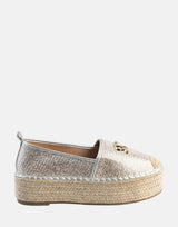 Sissy Boy SB Hardware Flatform Espadrille Silver - Subwear