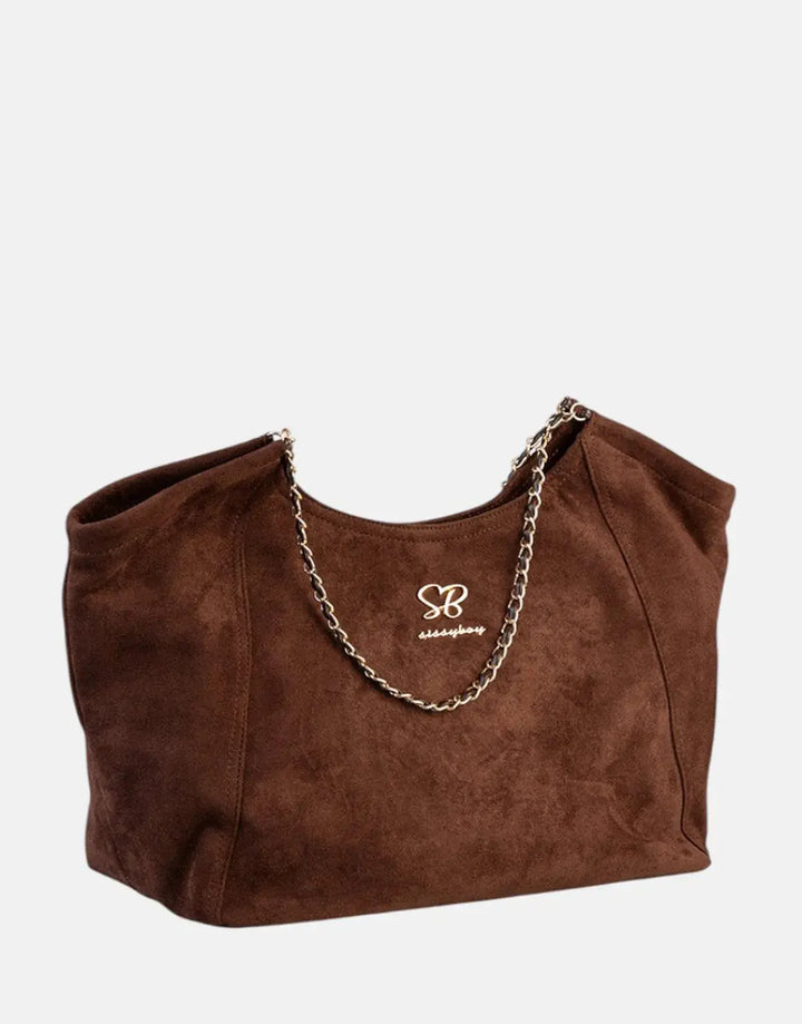 Sissy Boy Unstructured Huge Chocolate Shopper Bag - Subwear