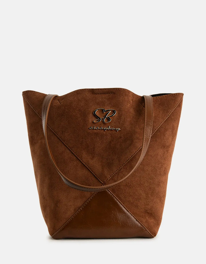 Sissy Boy Unstructured Suede Tan Bag - Subwear