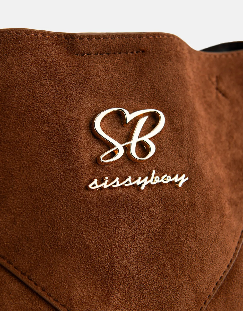 Sissy Boy Unstructured Suede Tan Bag - Subwear