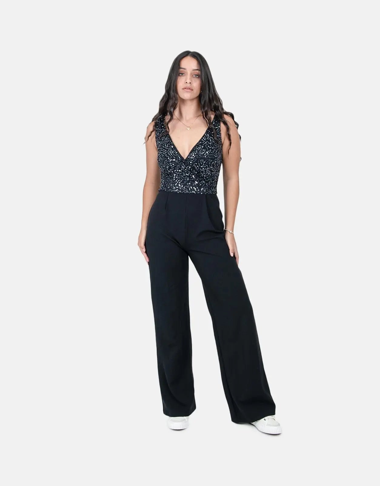 Sissy Boy Wrap Bodice Black Jumpsuit - Subwear