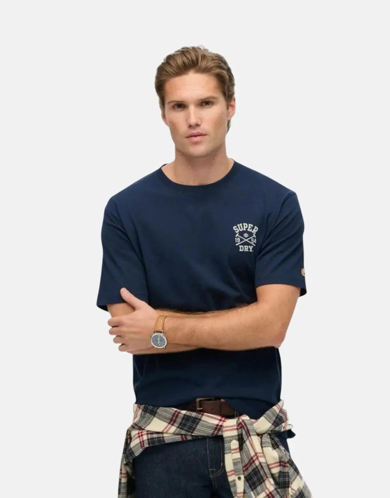 Superdry Athletic Club Nautical Navy T-Shirt - Subwear