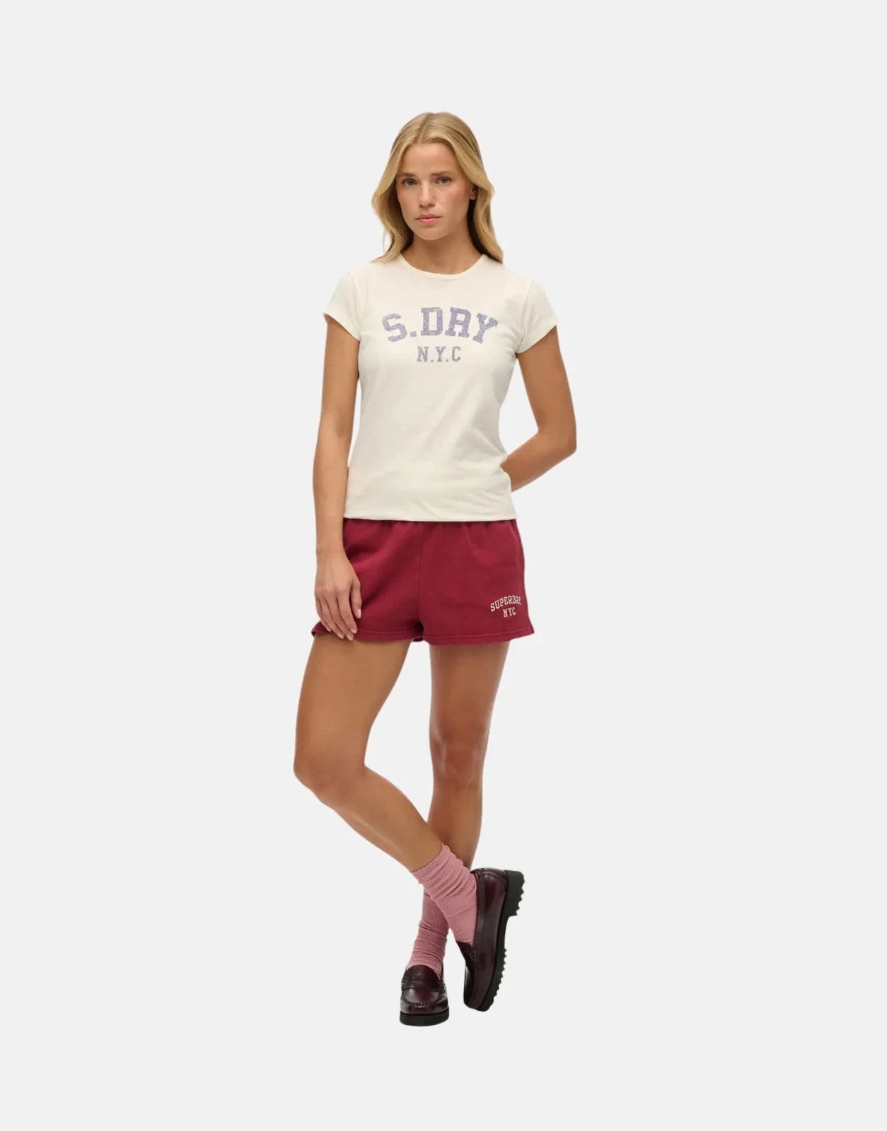Superdry Athletic Essential Slub Off White T-Shirt - Subwear