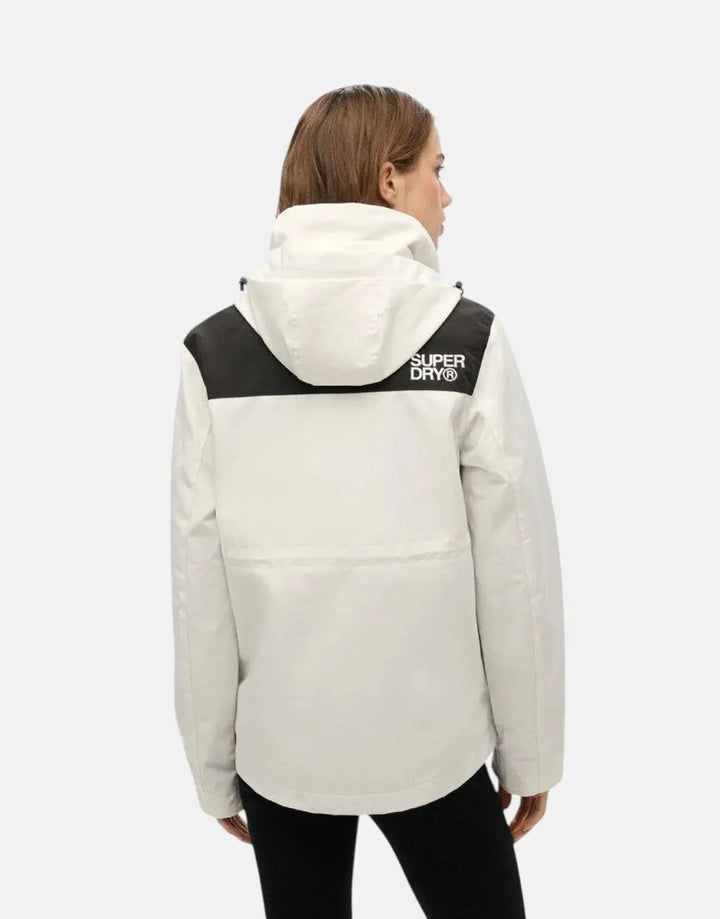Superdry Colour Block White/Black Windbreaker Jacket - Subwear