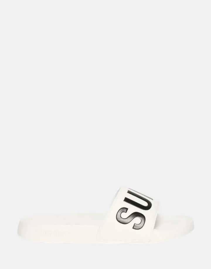 Superdry Core Pool Brilliant White Slides - Subwear
