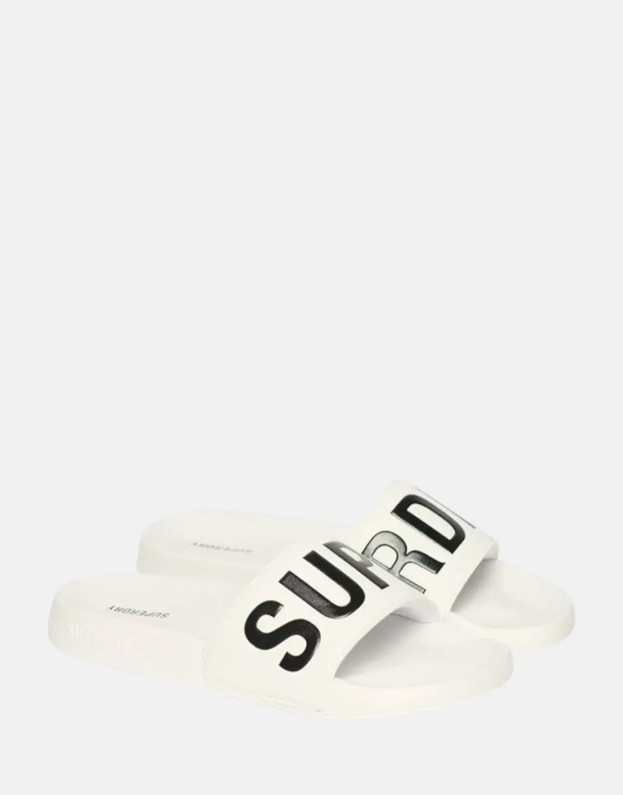 Superdry Core Pool Brilliant White Slides - Subwear