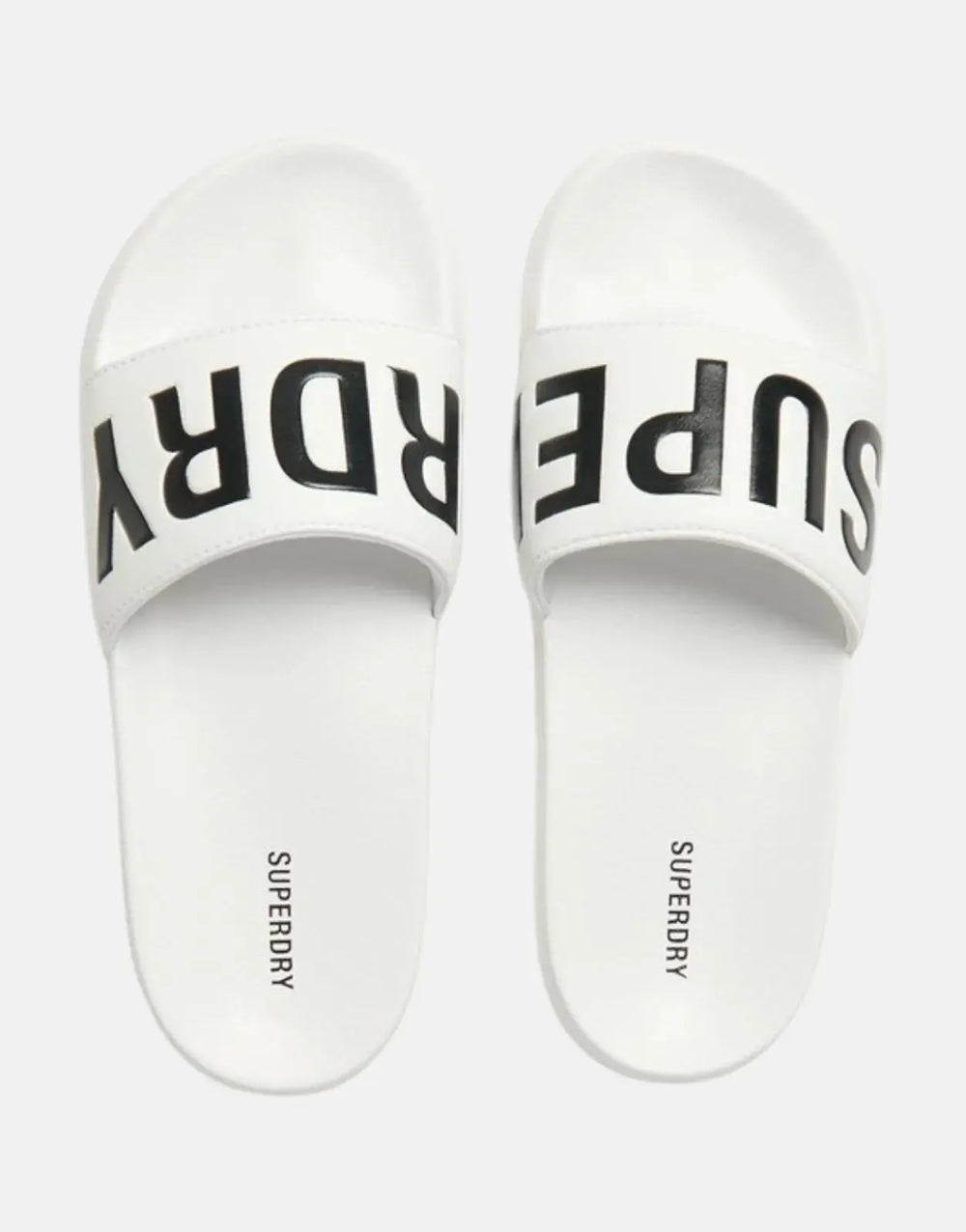 Superdry Core Pool Brilliant White Slides - Subwear