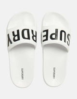 Superdry Core Pool Brilliant White Slides - Subwear