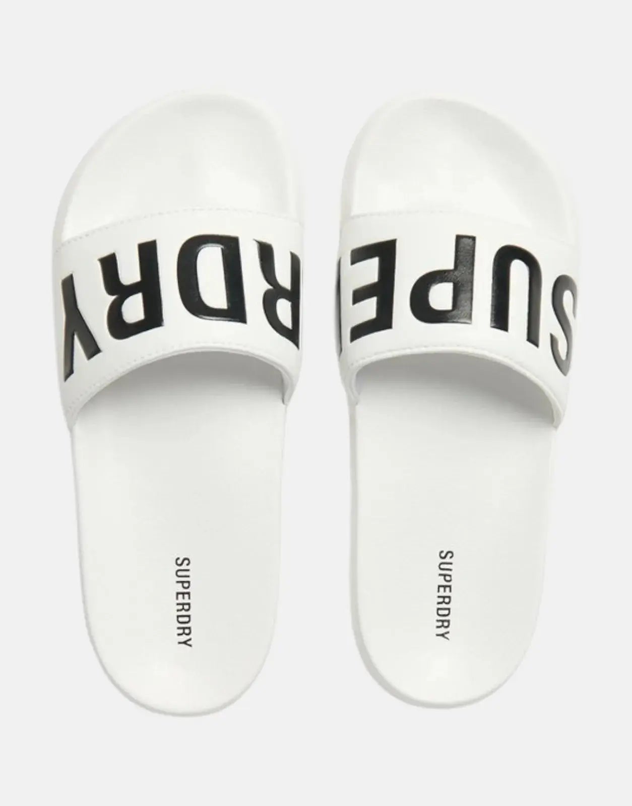 Superdry Core Pool Brilliant White Slides - Subwear