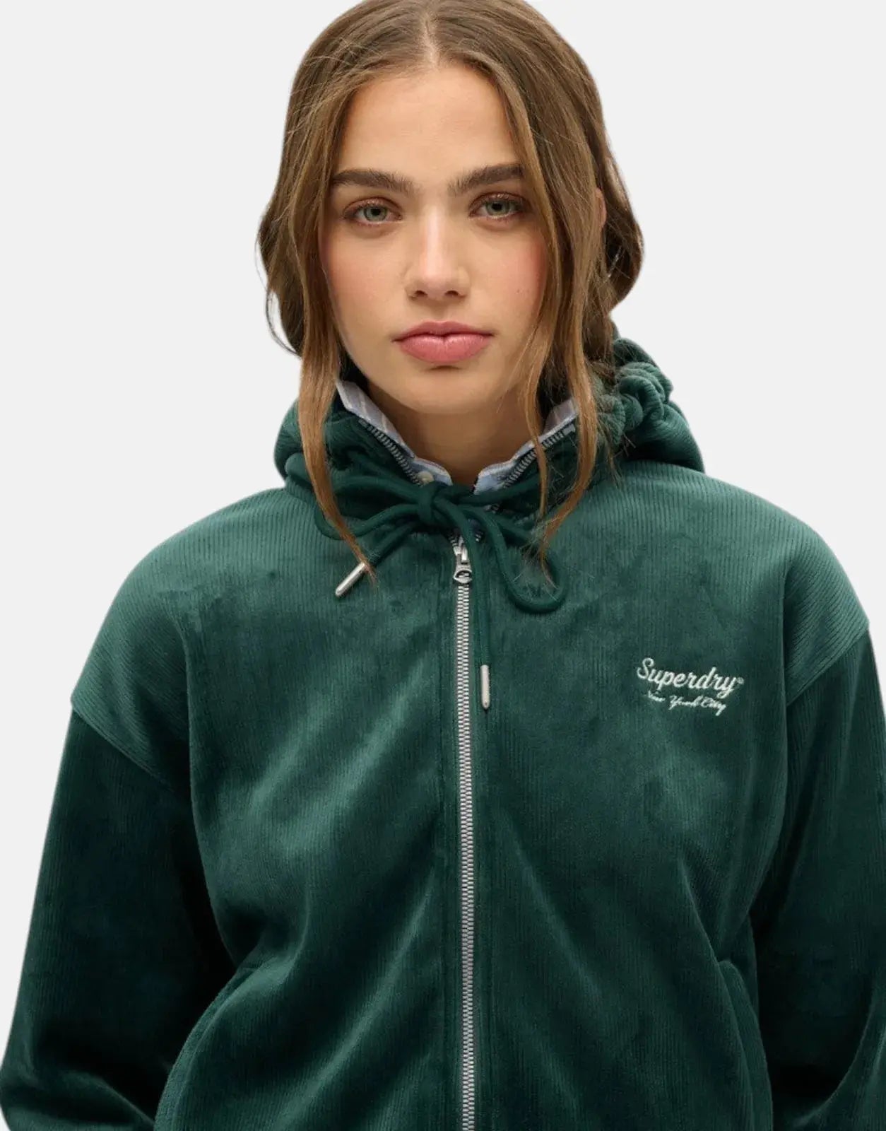 Superdry Country Clun Velour Zip Hooded Sweatshirt - Subwear