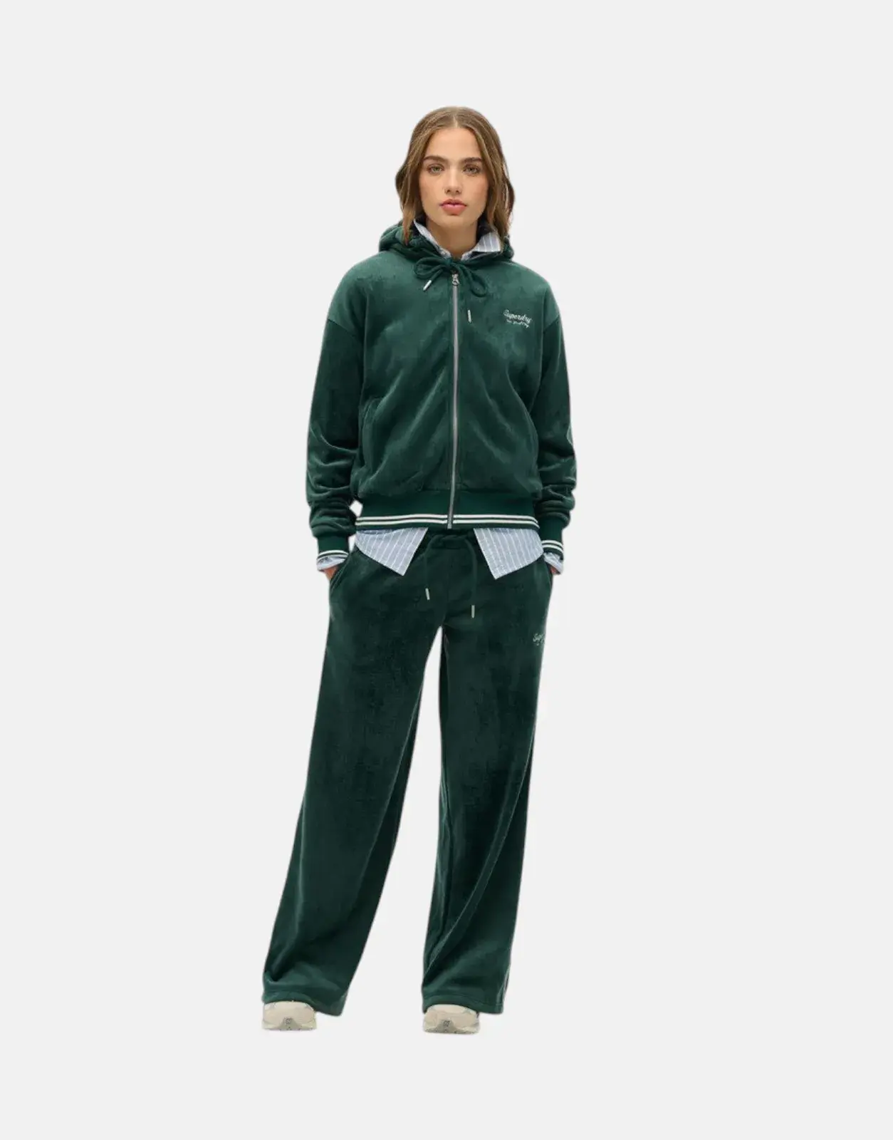 Superdry Country Clun Velour Zip Hooded Sweatshirt - Subwear