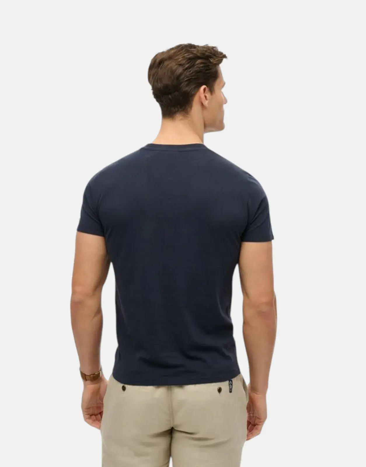 Superdry Essential Contrast Eclipse Navy Emb T-Shirt - Subwear