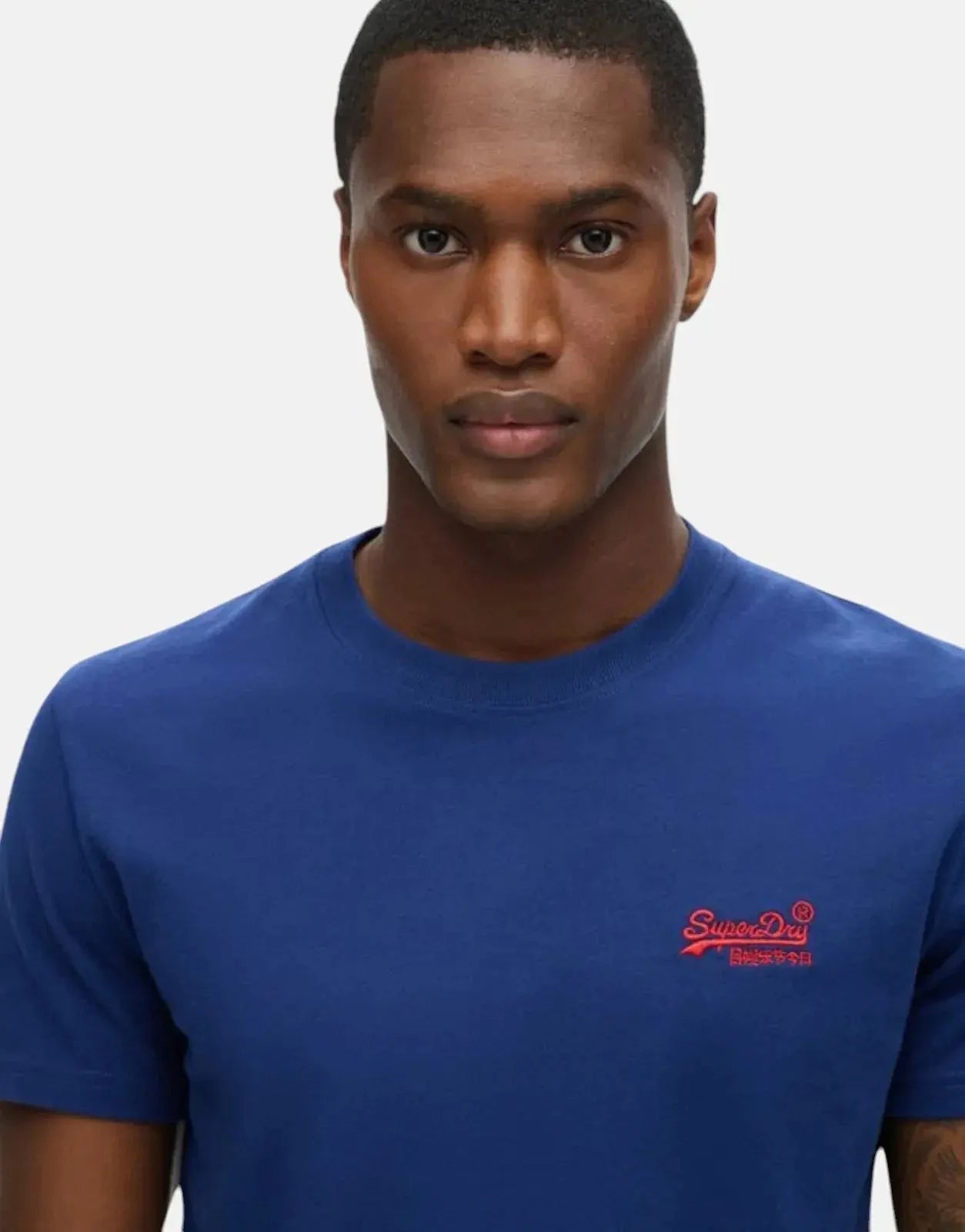 Superdry Essential Logo EMB Mid Blue T-Shirt - Subwear