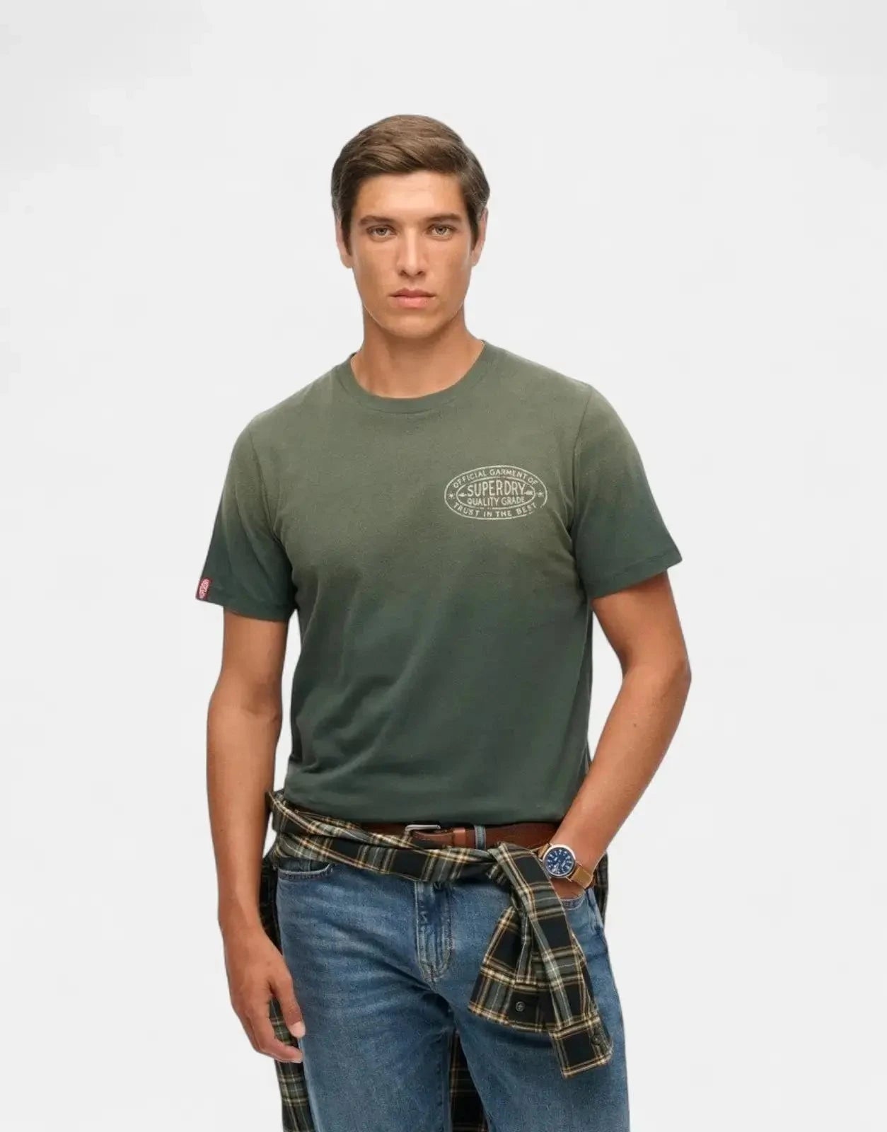 Superdry Lo-Fi Outdoors Eagle Green Relaxed T-Shirt - Subwear