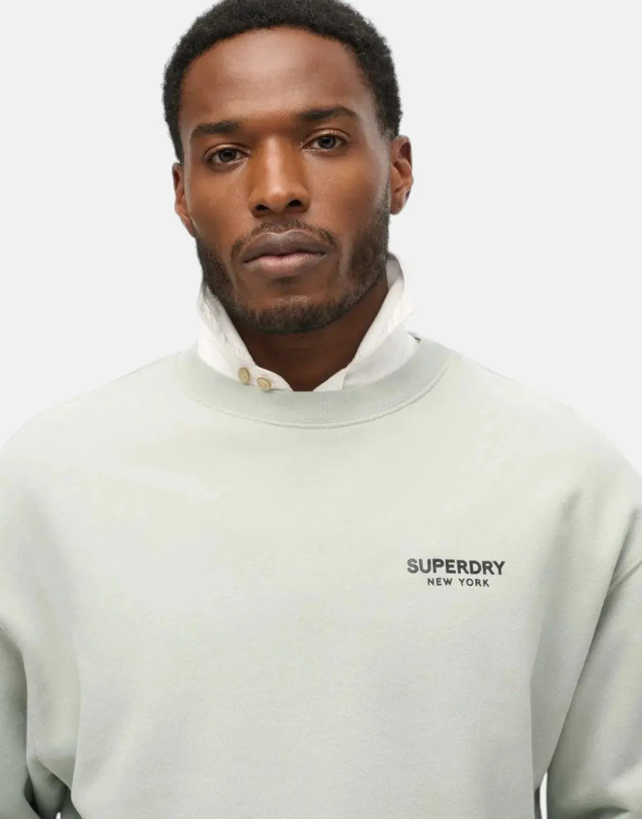 Superdry Luxury Sport Loose Fit Puritan Grey Sweatshirt - Subwear