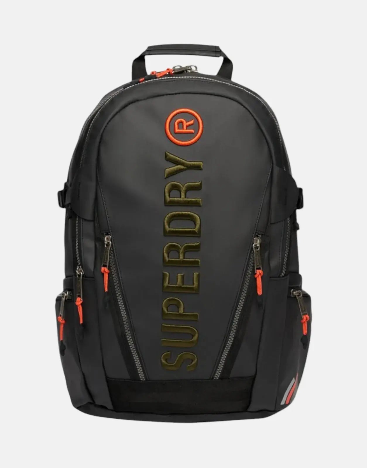 Superdry Tarp EMB Black/Khaki Green Rucksack Backpack - Subwear