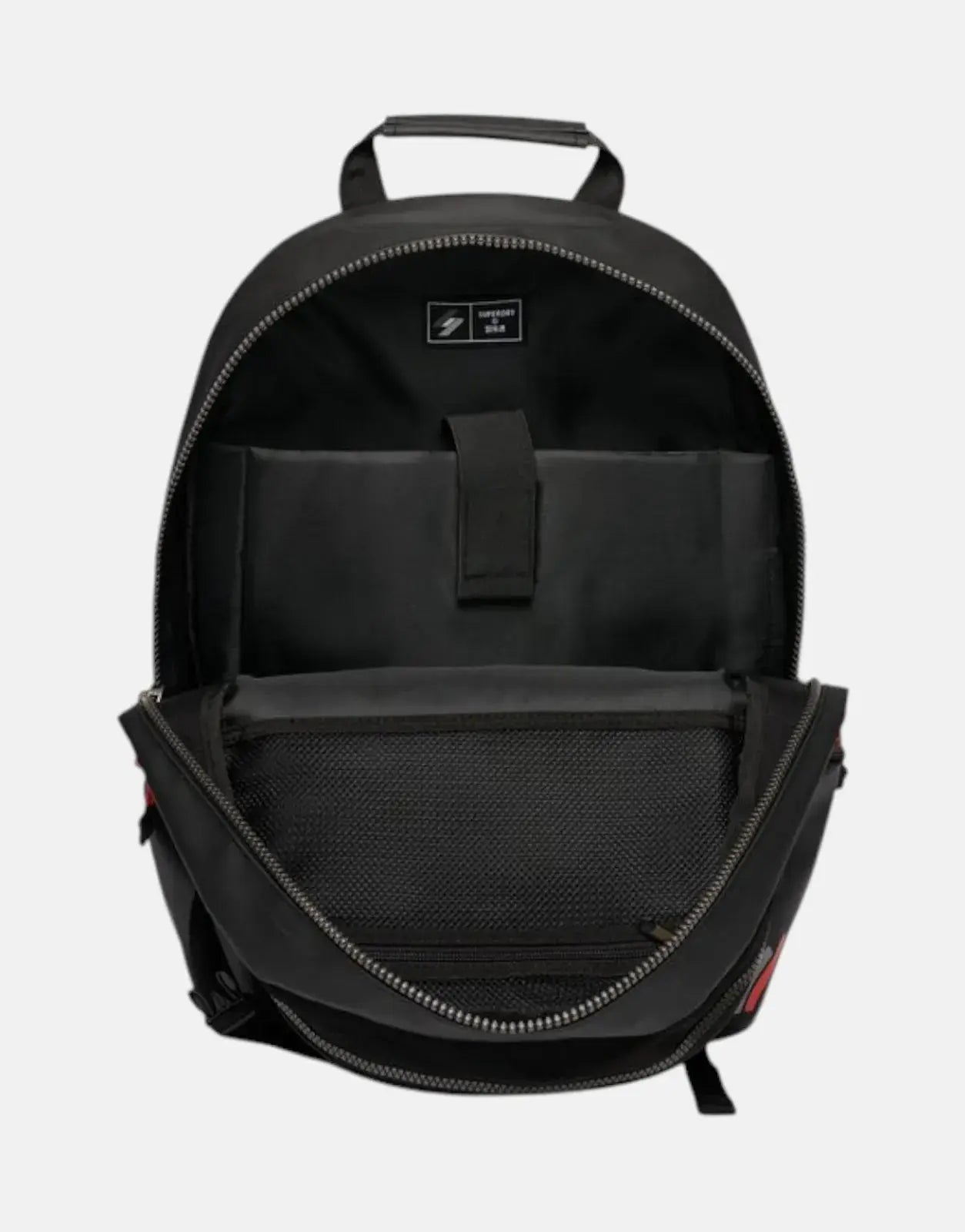 Superdry Tarp EMB Black/Khaki Green Rucksack Backpack - Subwear