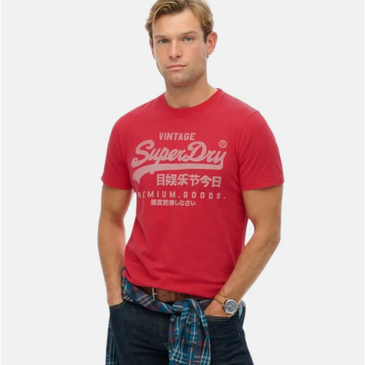 Superdry VL Classic Indiana Red T-Shirt
