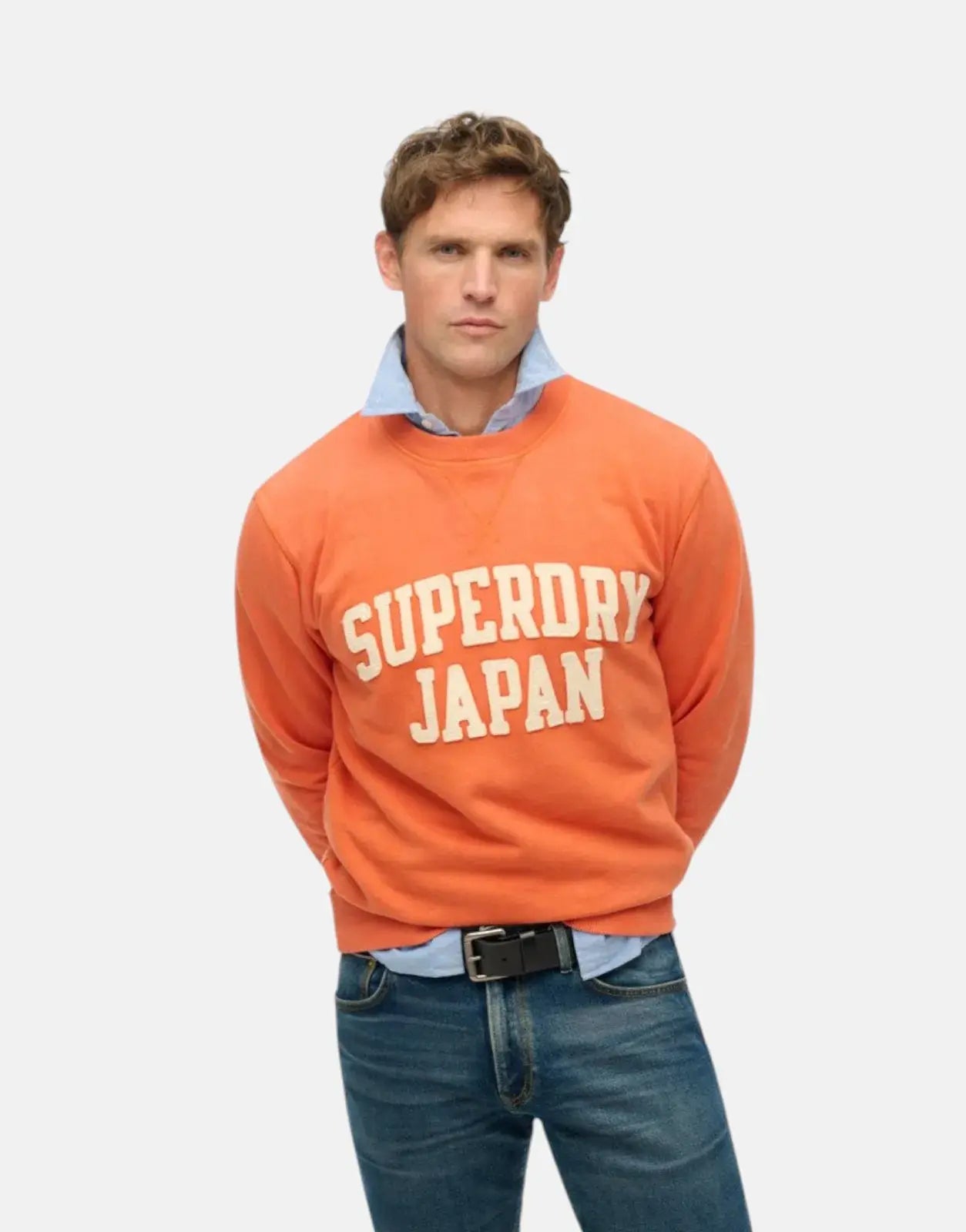 Superdry Vintage Athletic Preppy Orange Sweatshirt - Subwear