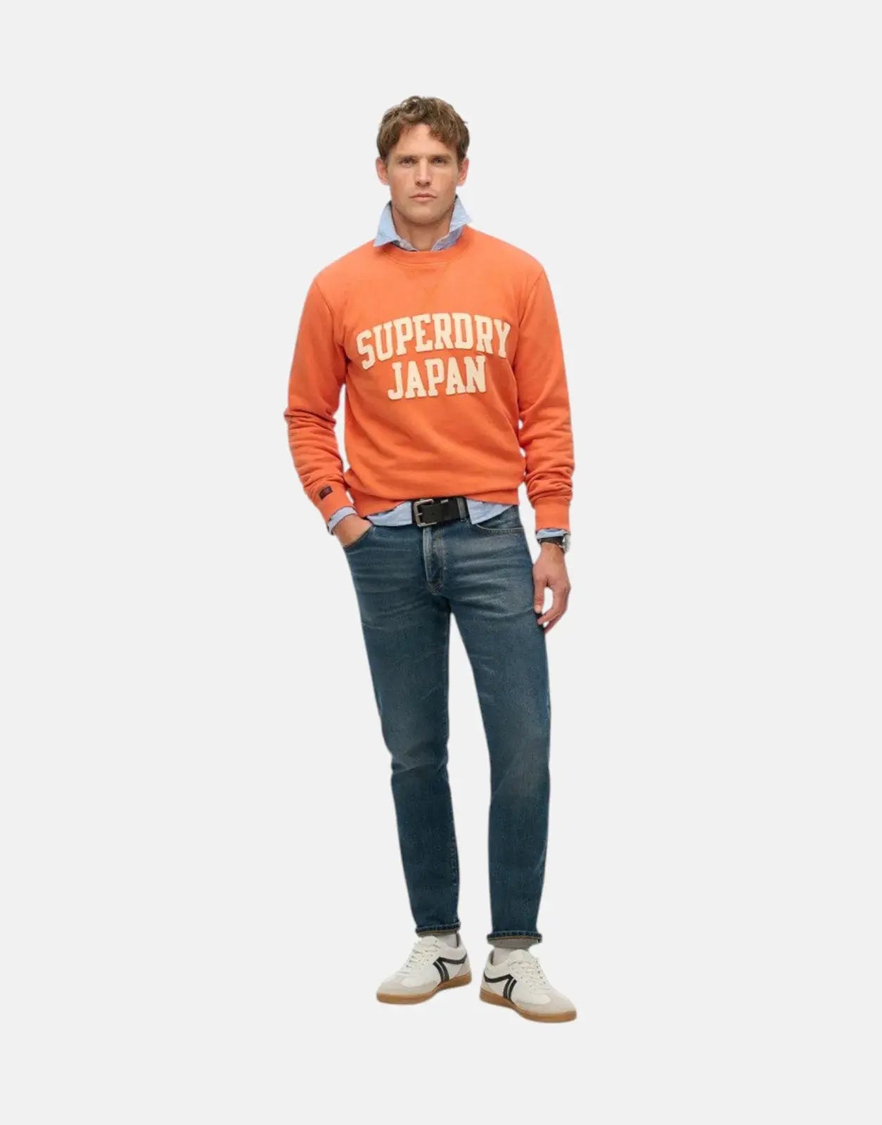 Superdry Vintage Athletic Preppy Orange Sweatshirt - Subwear