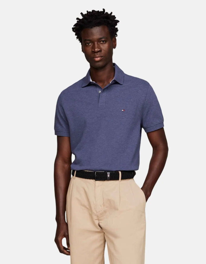 Tommy Hilfiger 1985 Slim Denim Blue Polo Shirt - Subwear