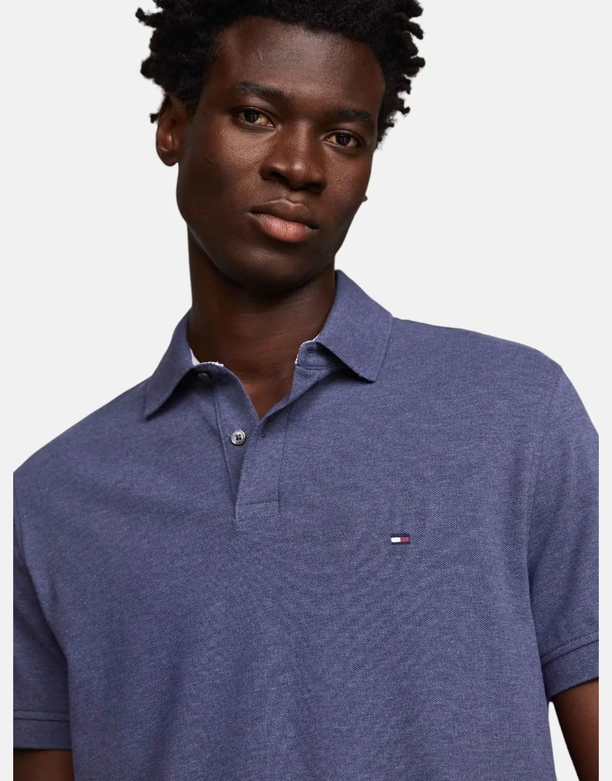 Tommy Hilfiger 1985 Slim Denim Blue Polo Shirt - Subwear