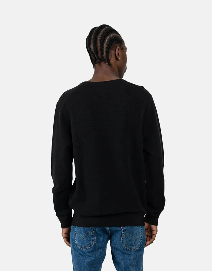 Tommy Hilfiger Essential Structure Black Crew Neck T-Shirt - Subwear