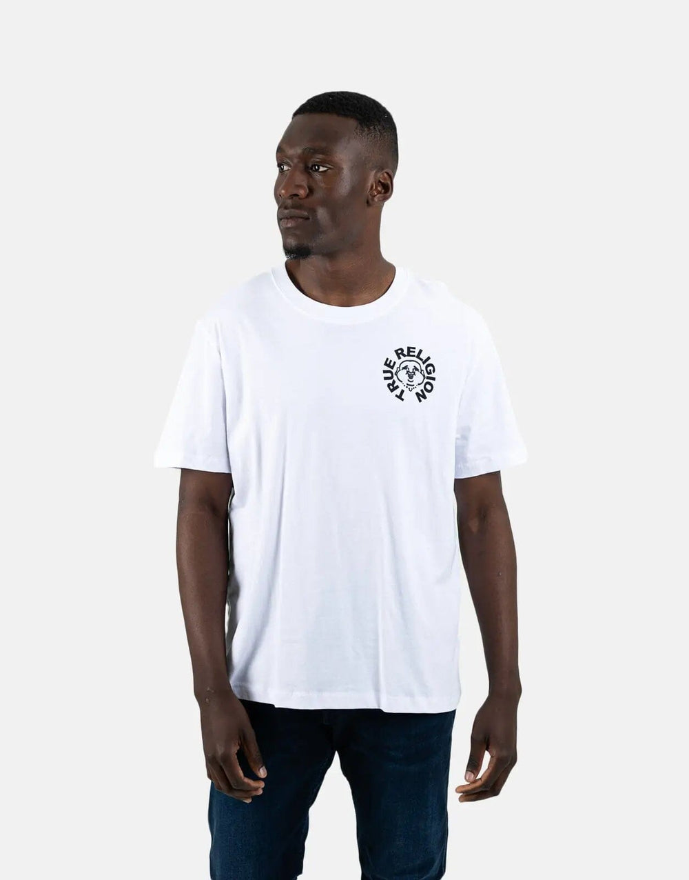 True Religion Buddha Face White T-Shirt - Subwear