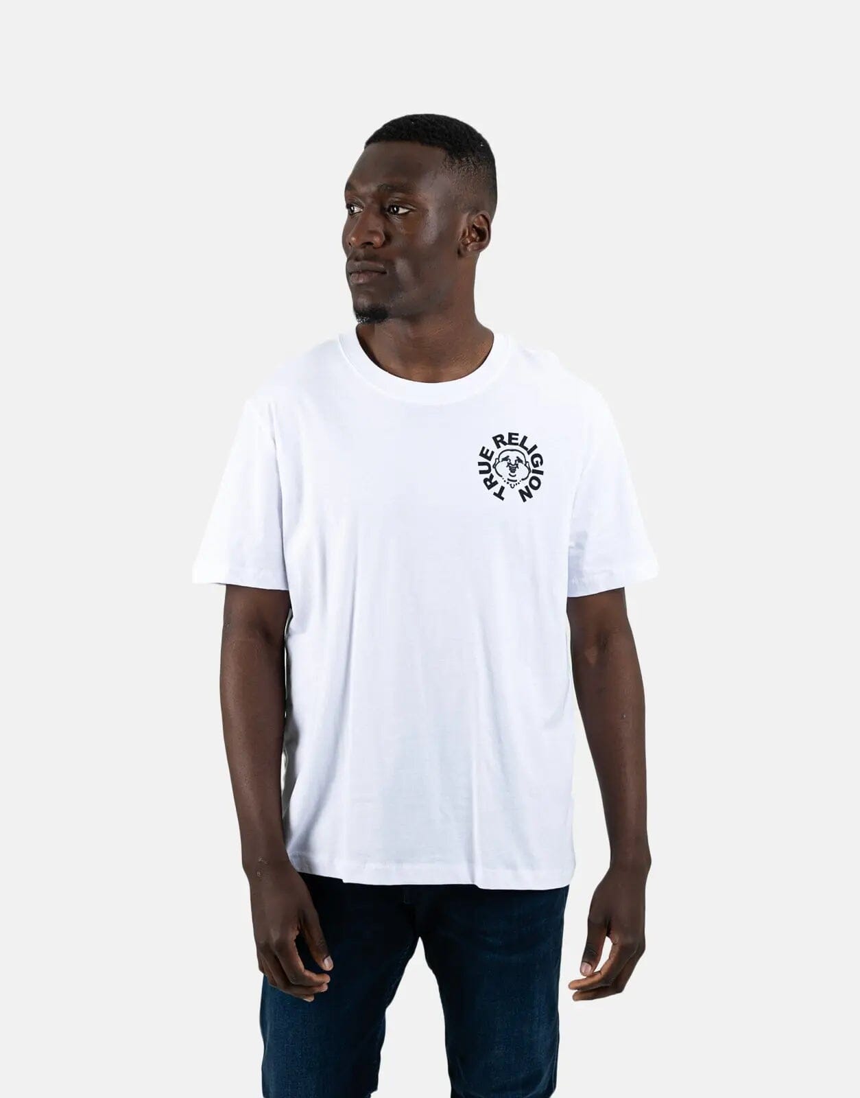 True Religion Buddha Face White T-Shirt - Subwear