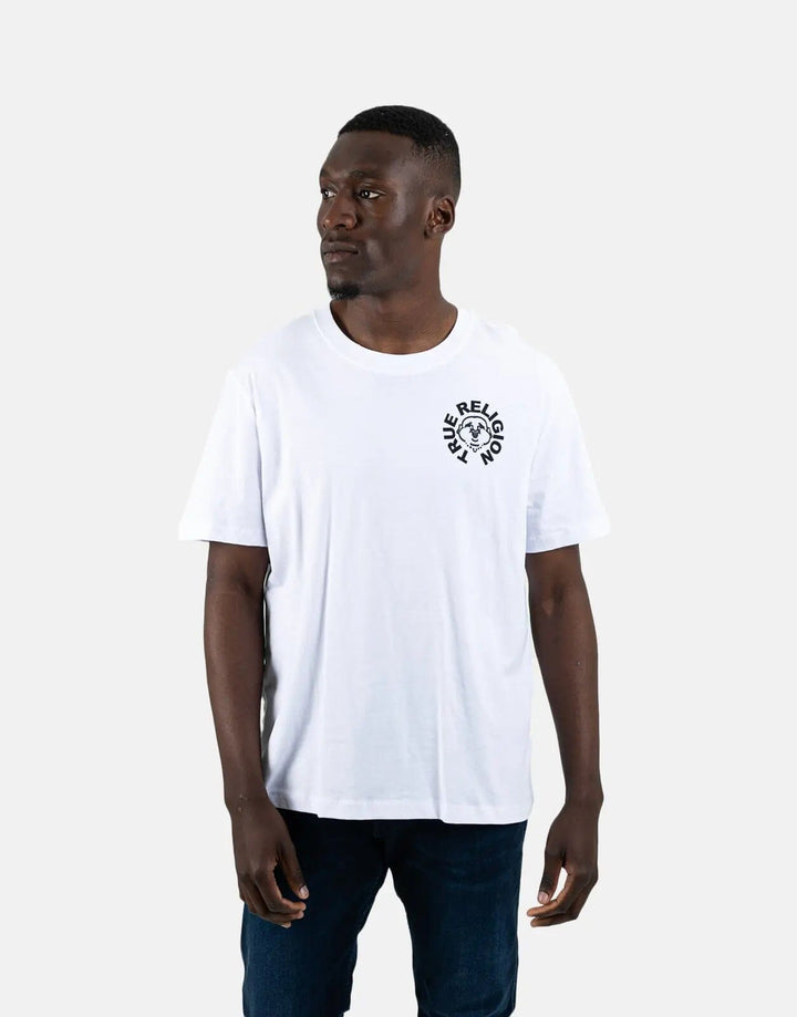 True Religion Buddha Face White T-Shirt - Subwear