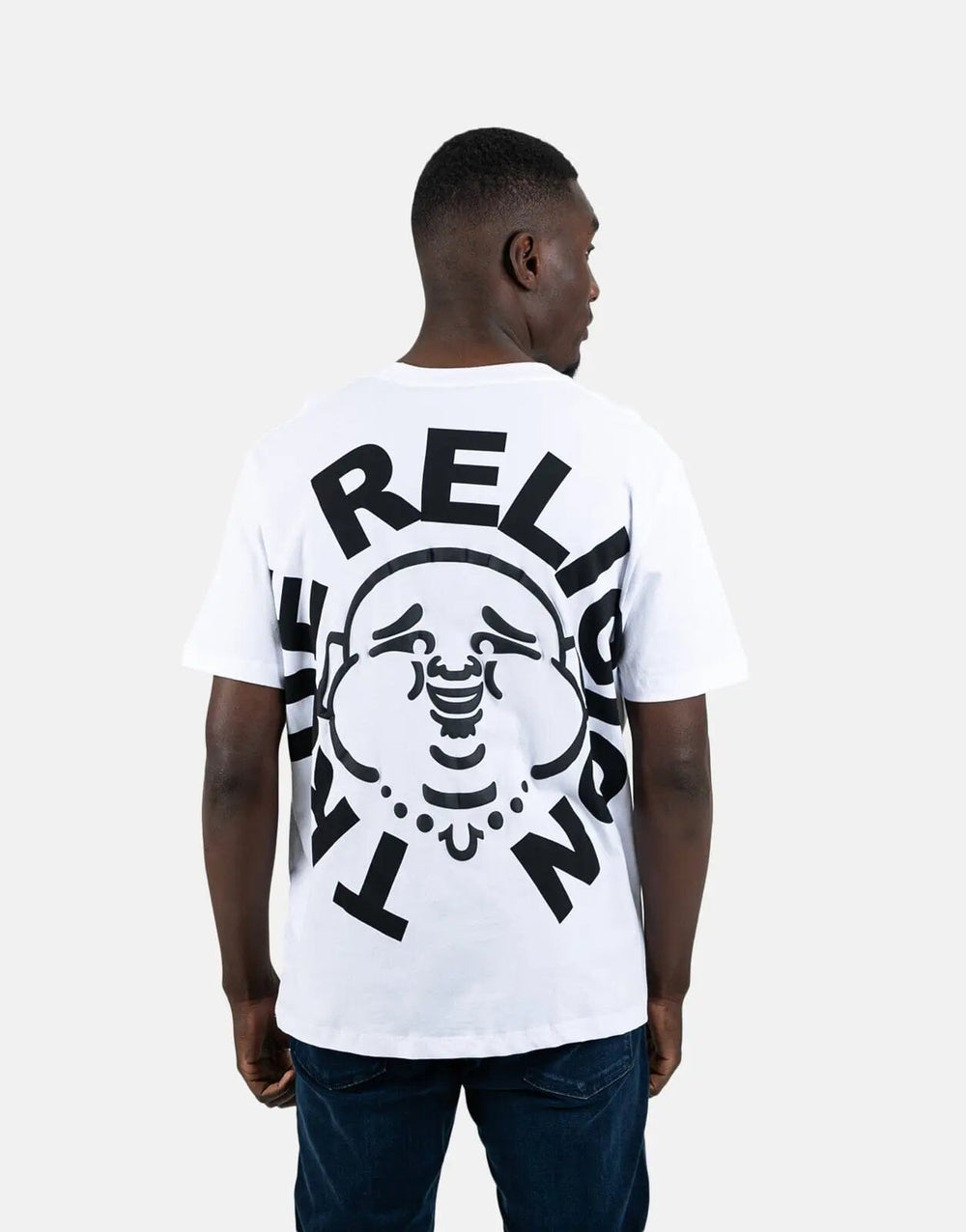 True Religion Buddha Face White T-Shirt - Subwear