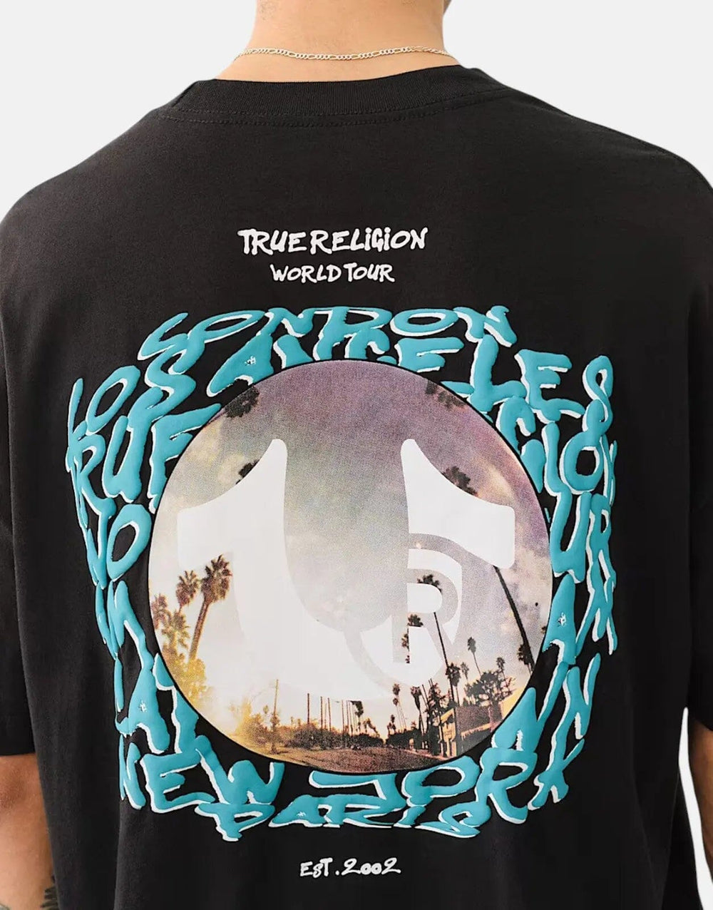 True Religion Fish Eye City Jet Black T-Shirt - Subwear