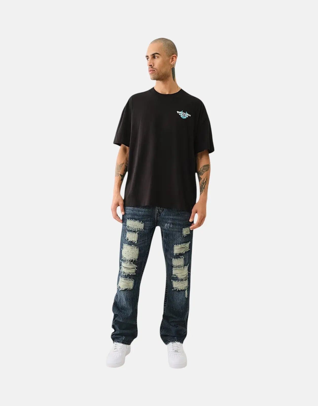 True Religion Fish Eye City Jet Black T-Shirt - Subwear