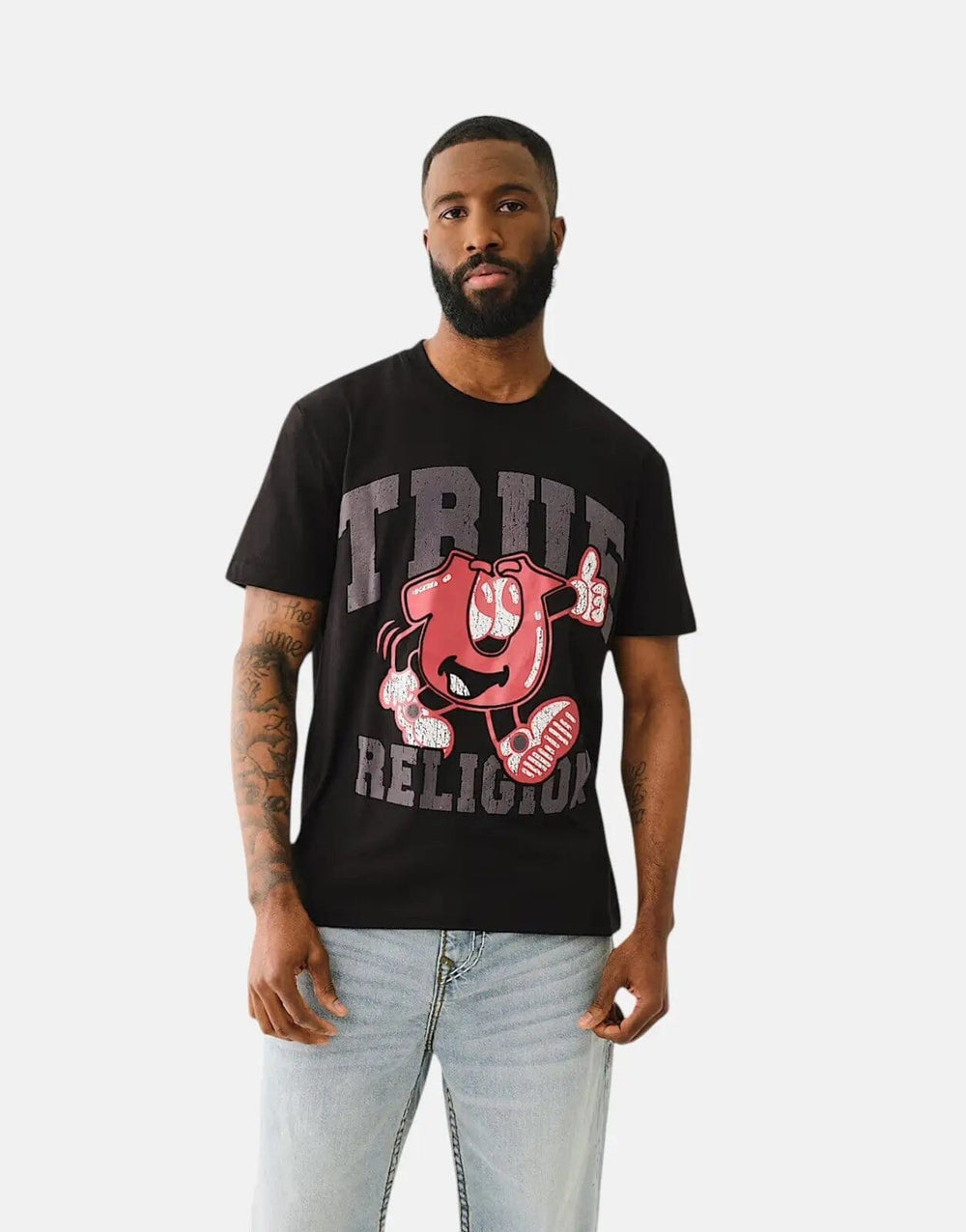 True Religion Good Shoey Jet Black T-Shirt - Subwear