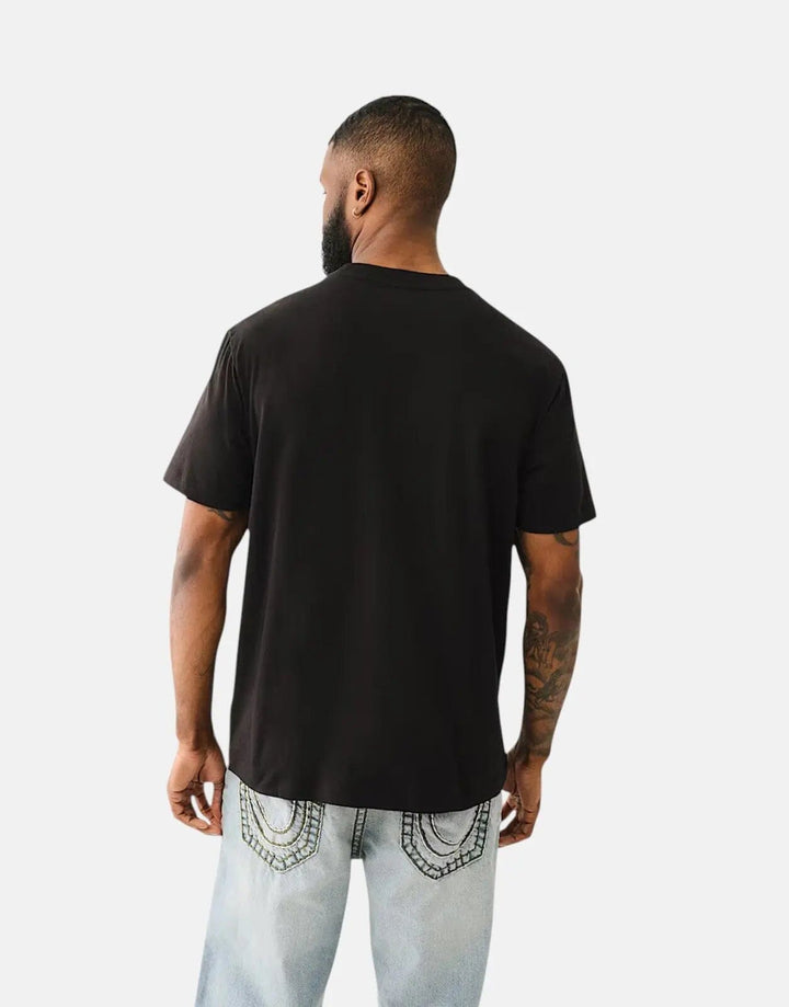 True Religion Good Shoey Jet Black T-Shirt - Subwear