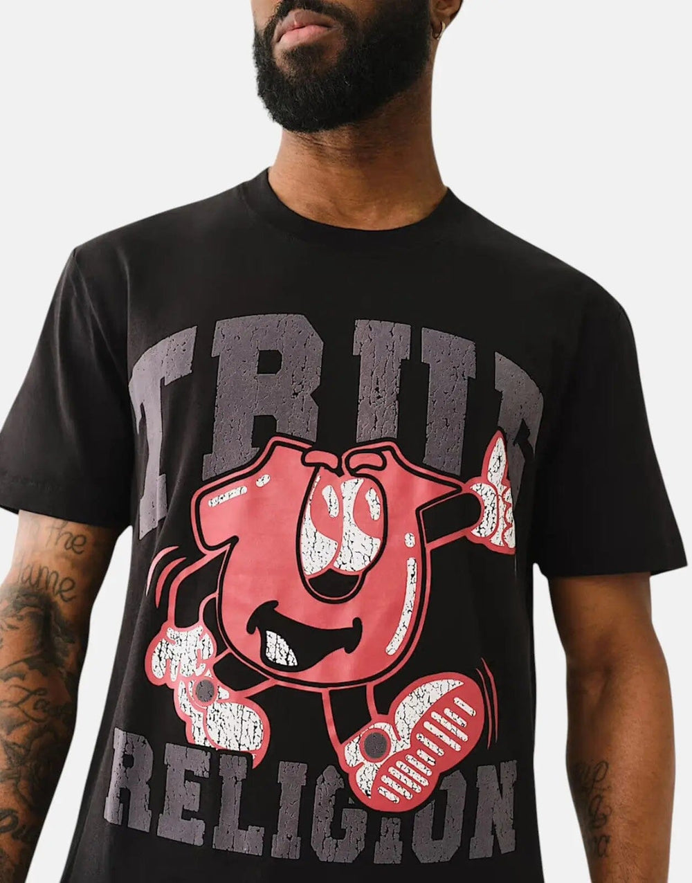 True Religion Good Shoey Jet Black T-Shirt - Subwear