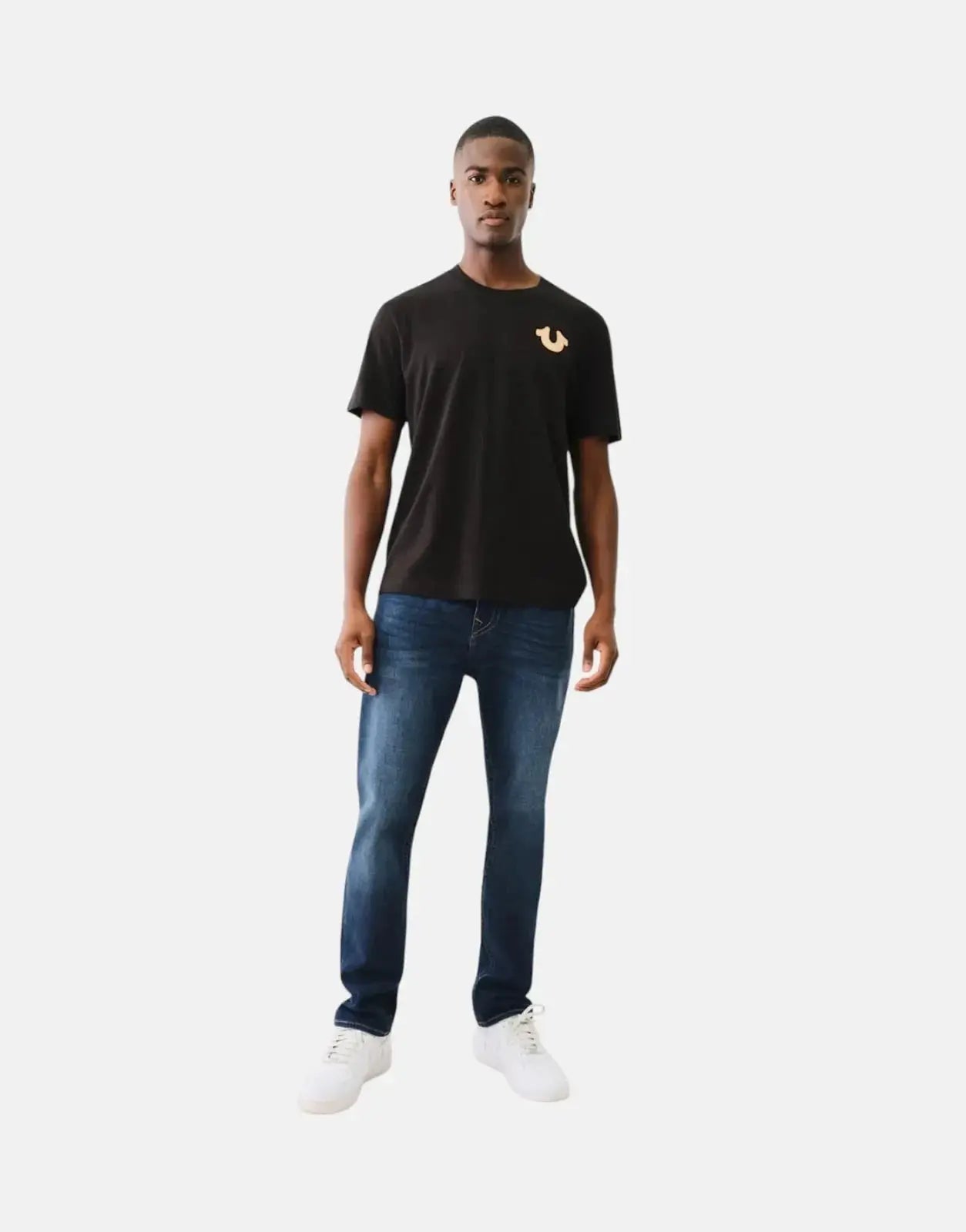 True Religion High Density Letter Black T-Shirt - Subwear