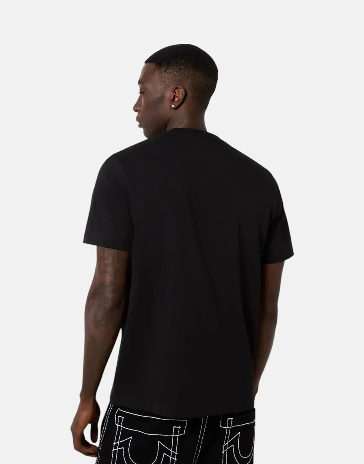 True Religion OG Label Black T-Shirt - Subwear