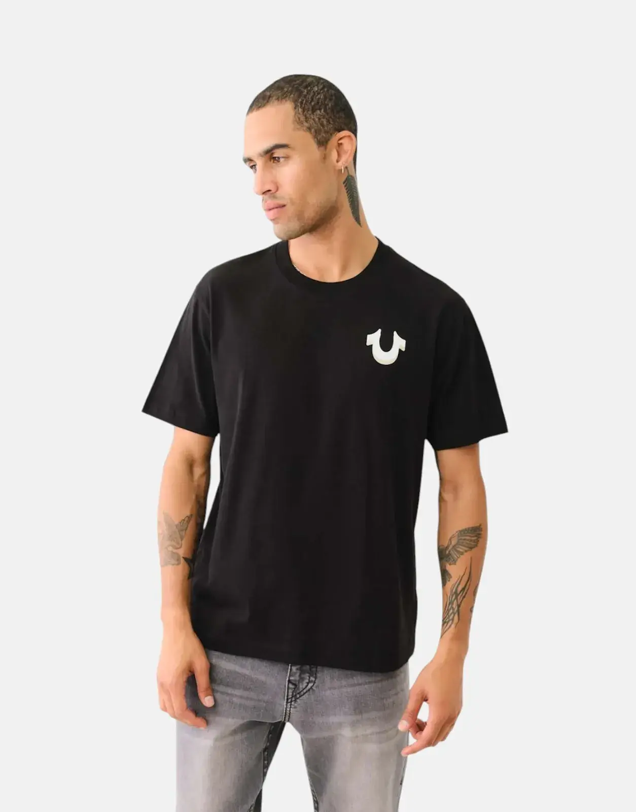 True Religion Paris Tokyo T-Shirt Black Subwear