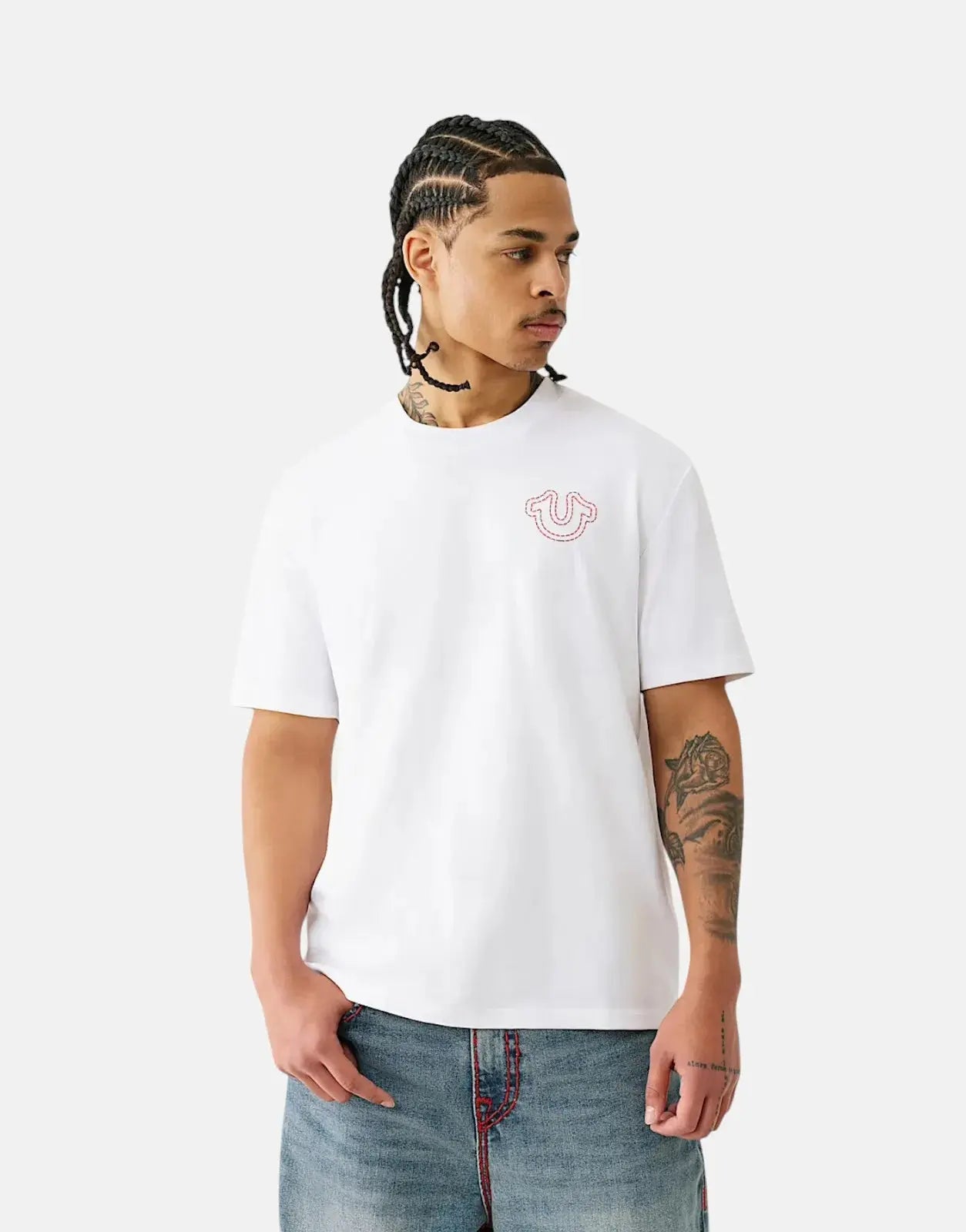 True Religion Puff Stitch T-Shirt True Religion